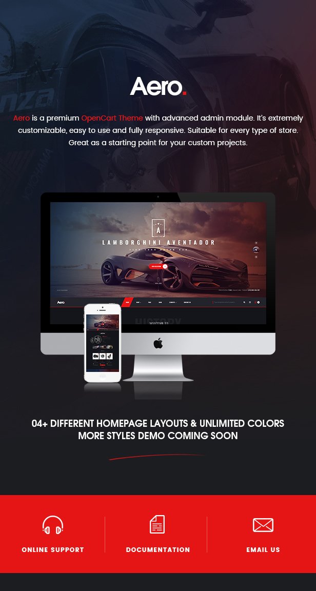 Aero - Car Accessories Responsive Opencart 3.x Theme