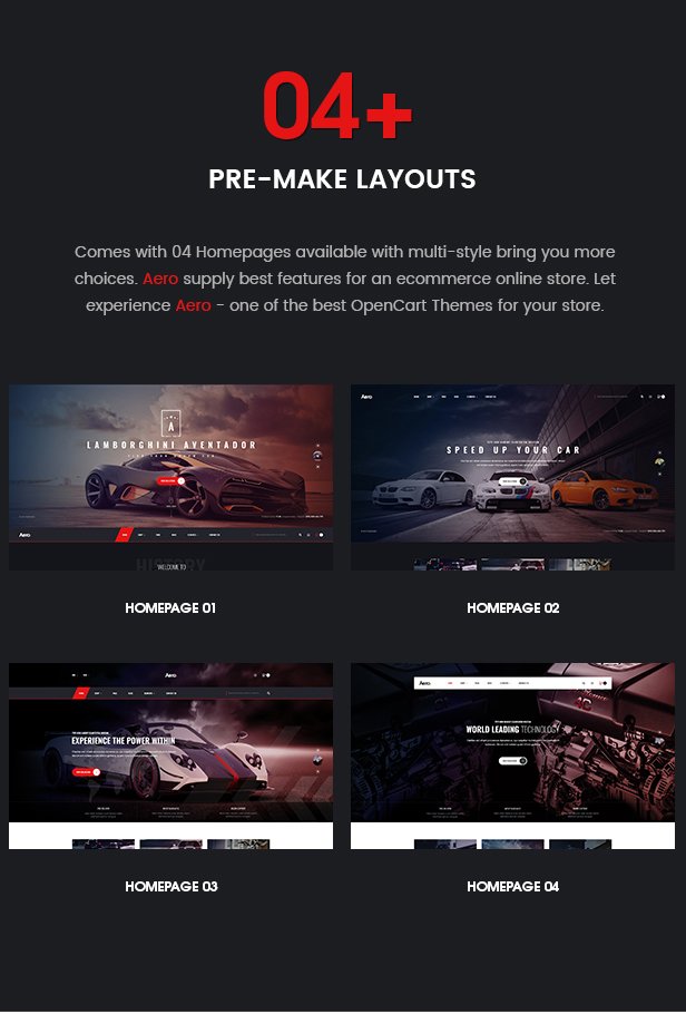 Aero - Car Accessories Responsive Opencart 3.x Theme