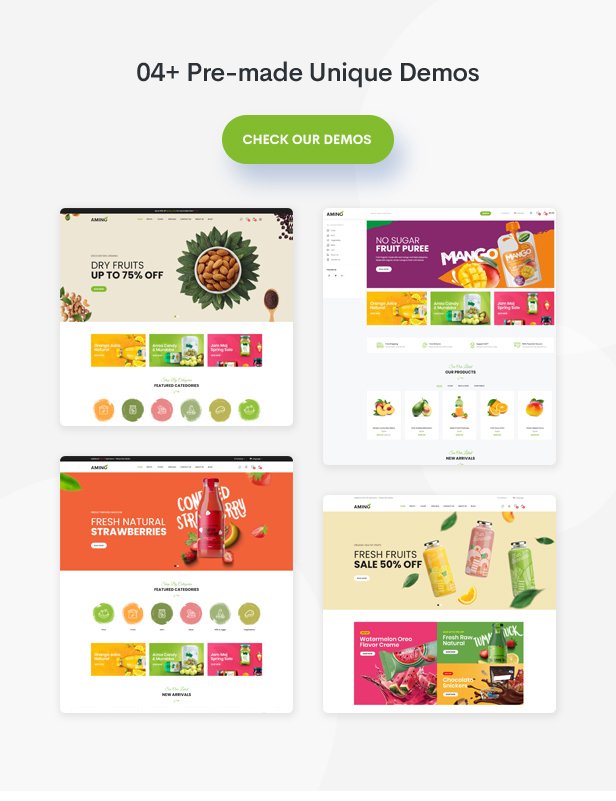 Amino - Organic & Multipurpose OpenCart Theme