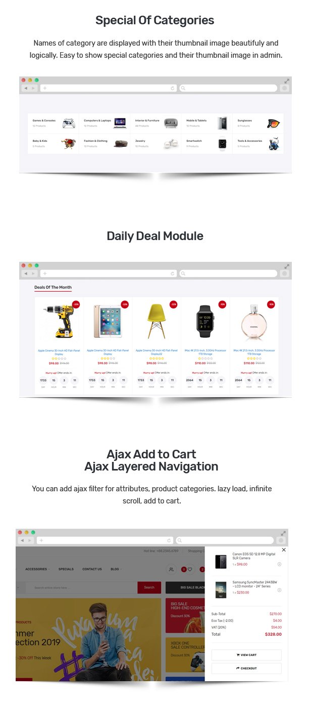 Antomi - Multipurpose OpenCart Theme  (Included Color Swatches)