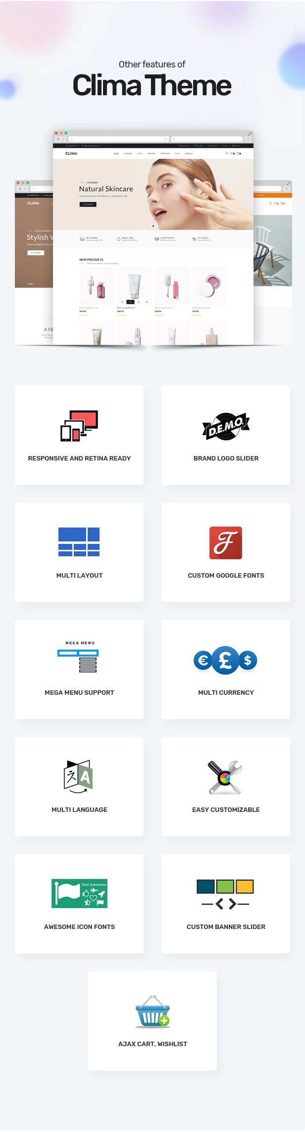 Clima - Responsive OpenCart Theme (Included Color Swatches)