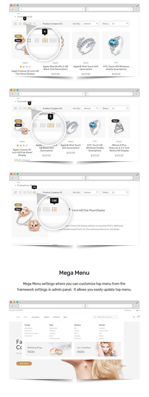 Corano - Jewellery OpenCart Theme (Page Builder Layouts)