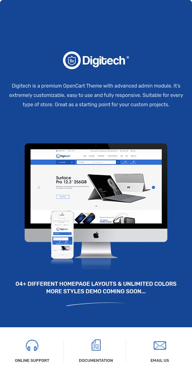 Digitech - Responsive Opencart 3.x Theme