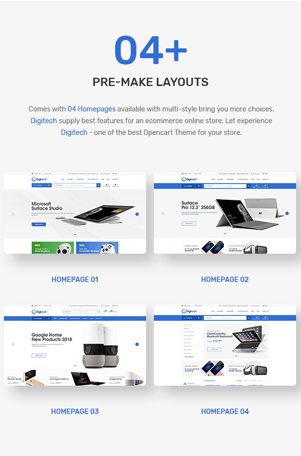 Digitech - Responsive Opencart 3.x Theme
