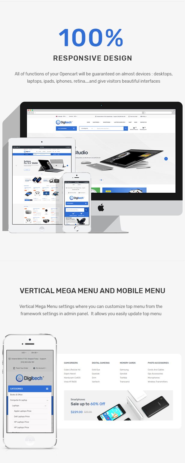 Digitech - Responsive Opencart 3.x Theme