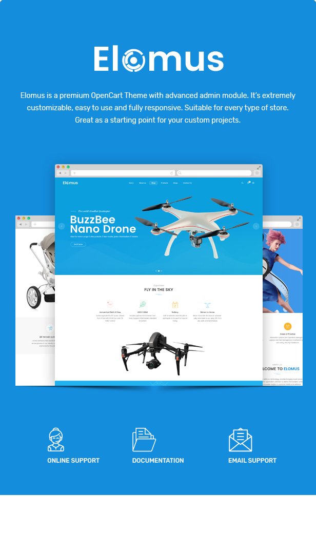 Elomus - Single Product OpenCart Theme