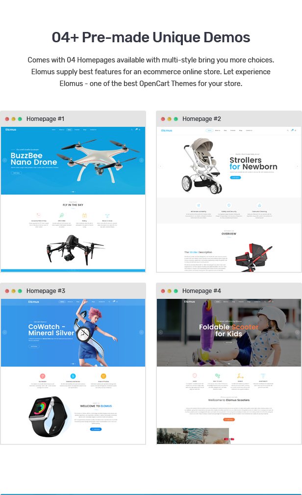 Elomus - Single Product OpenCart Theme