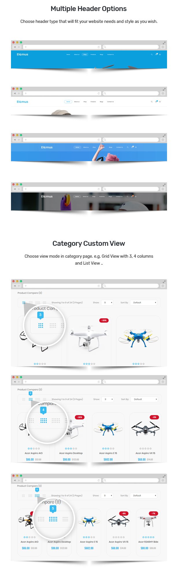 Elomus - Single Product OpenCart Theme