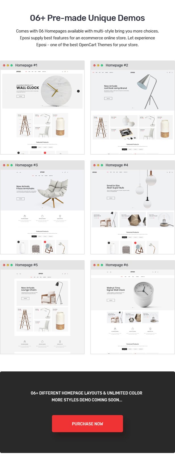 Eposi - OpenCart Theme (Included Color Swatches)