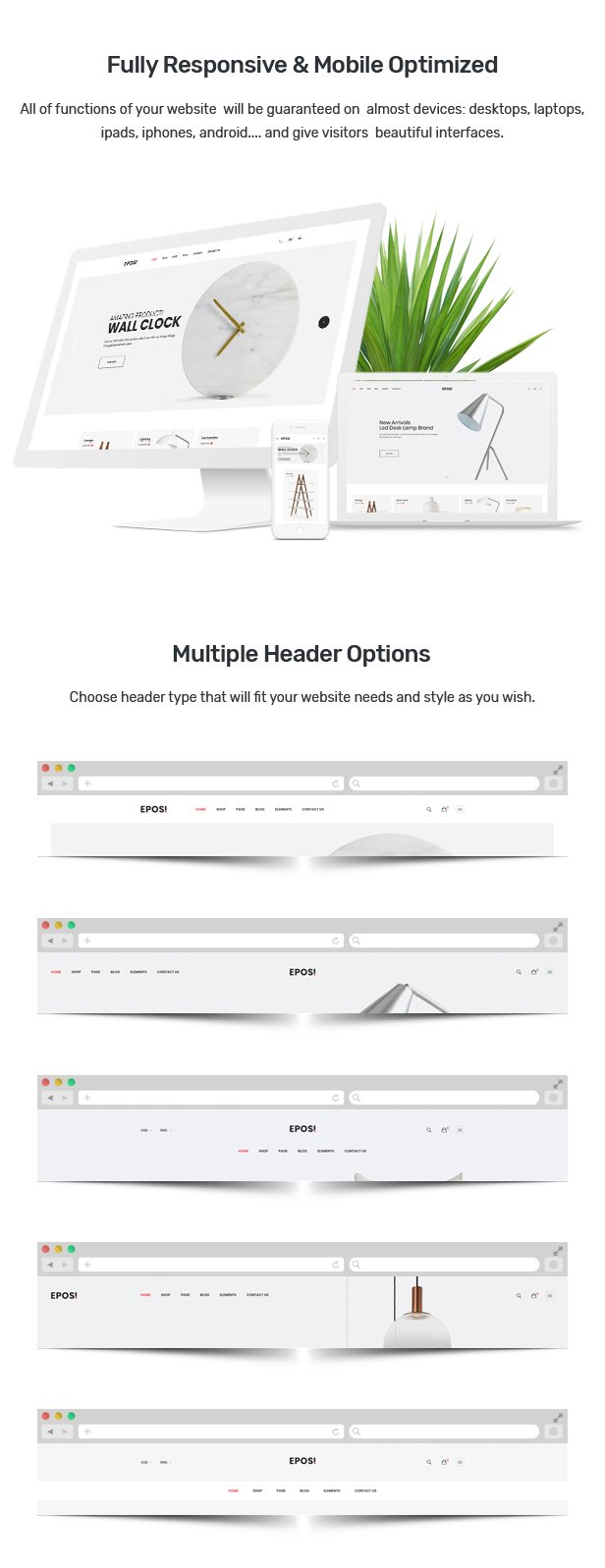 Eposi - OpenCart Theme (Included Color Swatches)