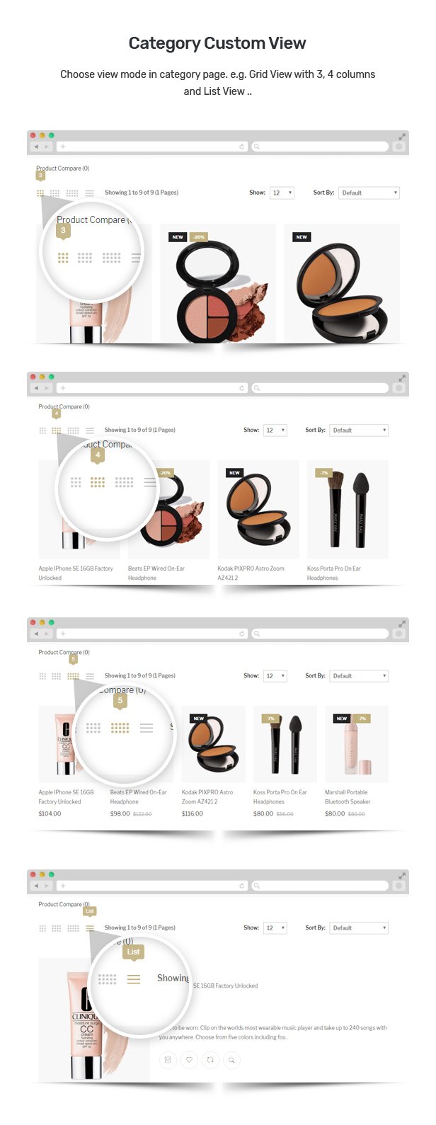 Makali - Cosmetics & Beauty OpenCart Theme (Included Color Swatches)