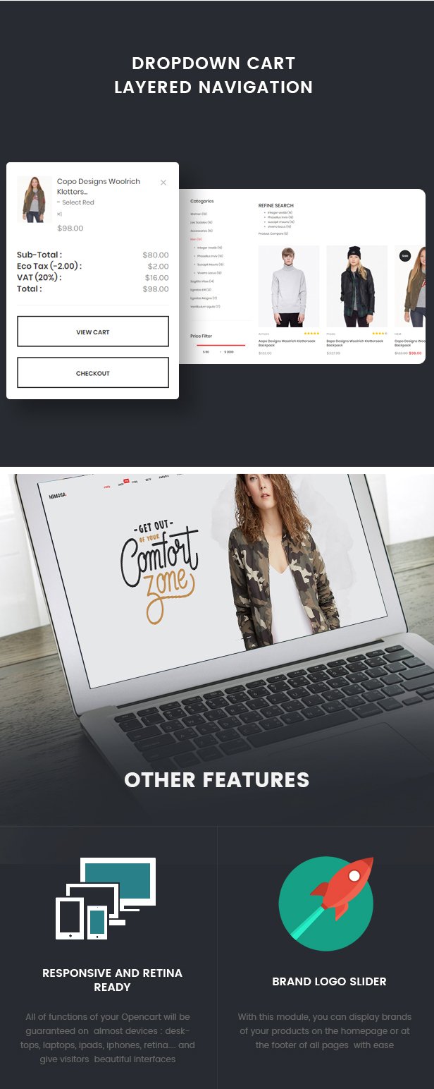 Mimosa - Responsive Fashion Opencart 3 Theme