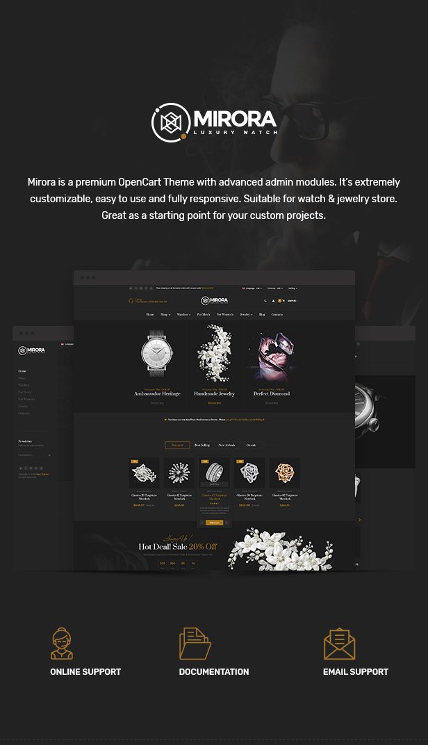 Mirora - Watch & Luxury Store Opencart Theme