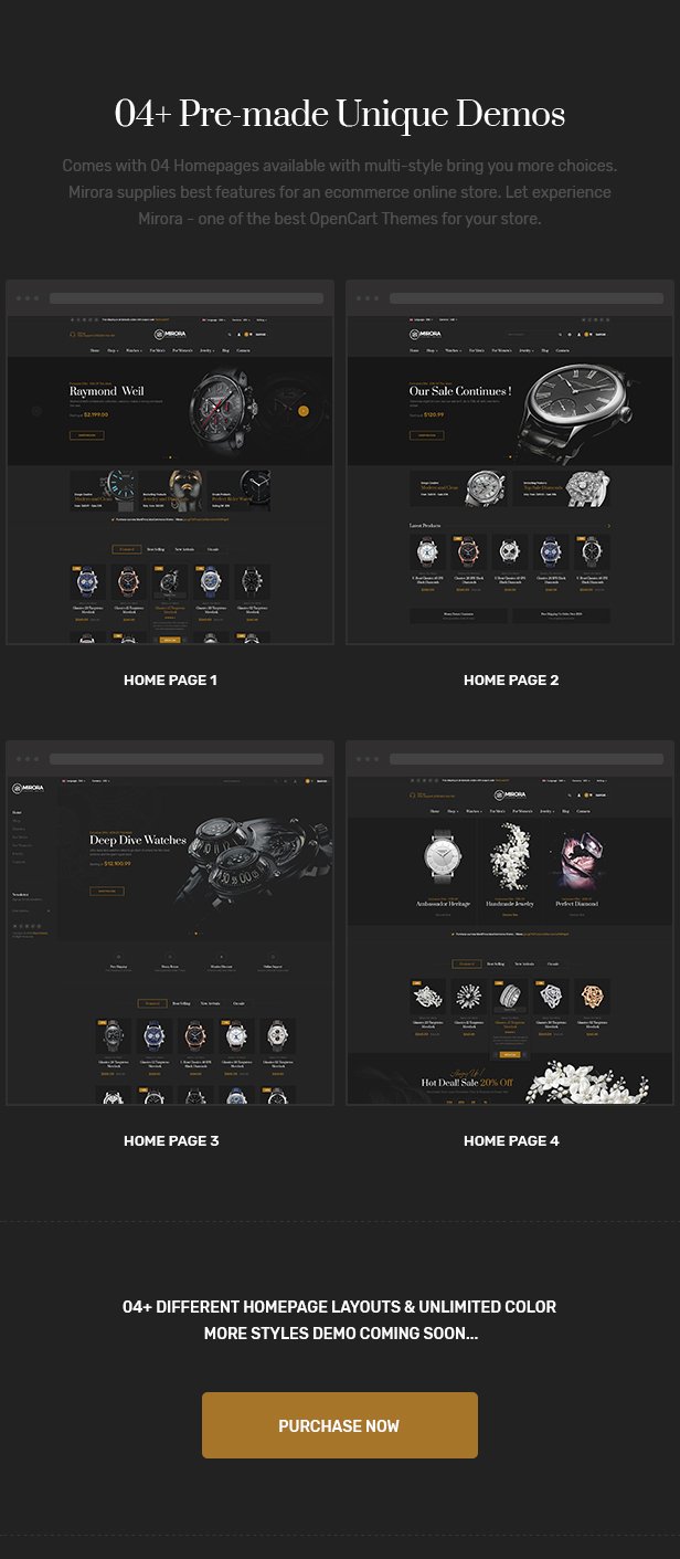 Mirora - Watch & Luxury Store Opencart Theme