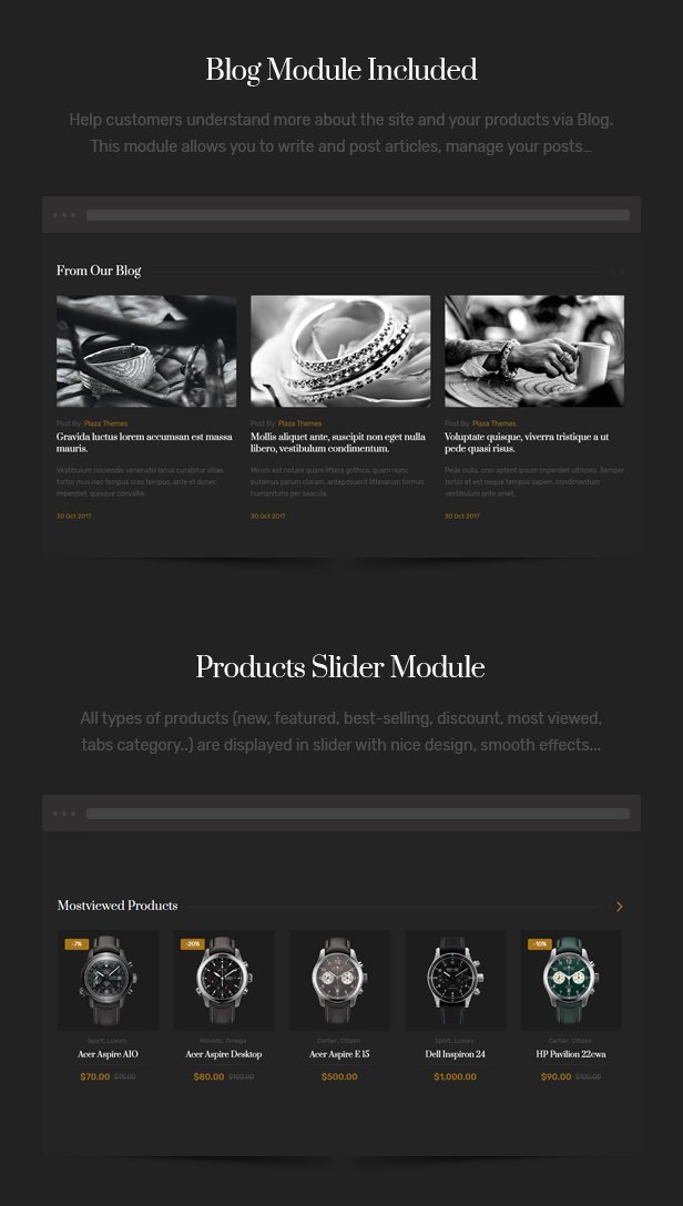 Mirora - Watch & Luxury Store Opencart Theme