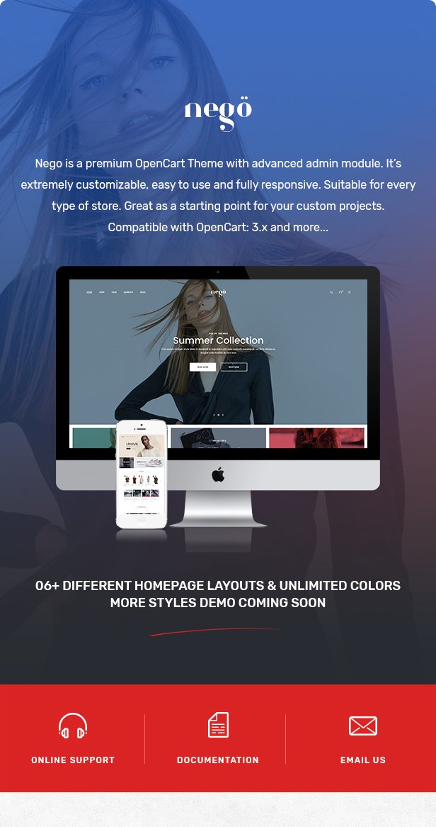 Nego - Minimalist Responsive Opencart 3 Theme
