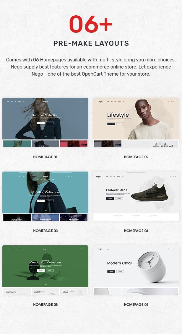 Nego - Minimalist Responsive Opencart 3 Theme