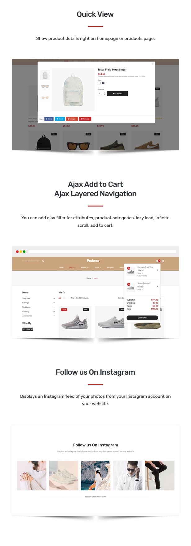 Pedona - Opencart Theme (Included Color Swatches)