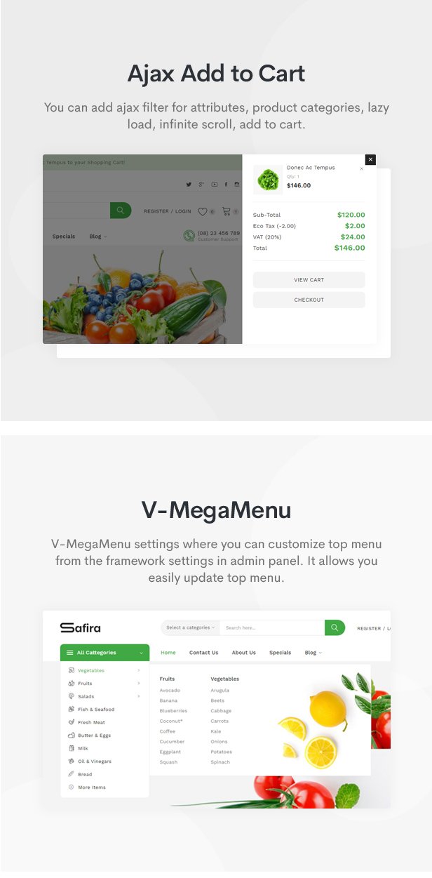 Safira - Responsive OpenCart Theme (Included Color Swatches)