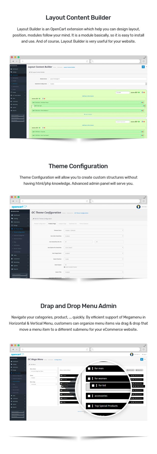 Sinrato - Mega Shop OpenCart Theme (Included Color Swatches)