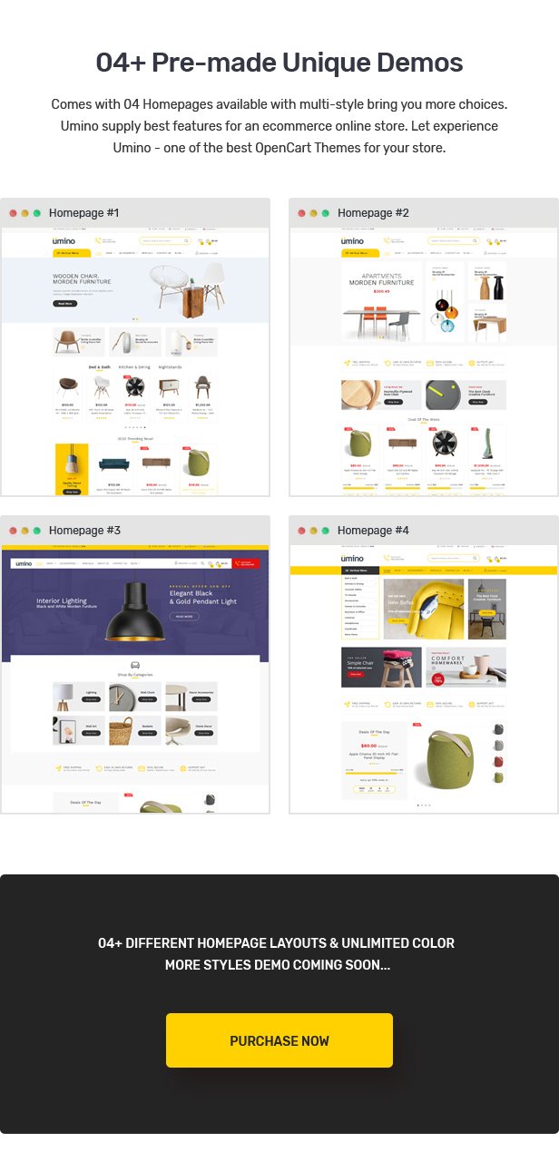 Umino - Electronic OpenCart Theme