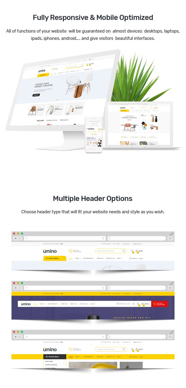 Umino - Electronic OpenCart Theme