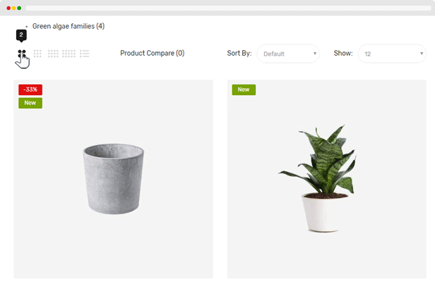 Vogue - Plant Store Opencart Theme (Included Color Swatches)