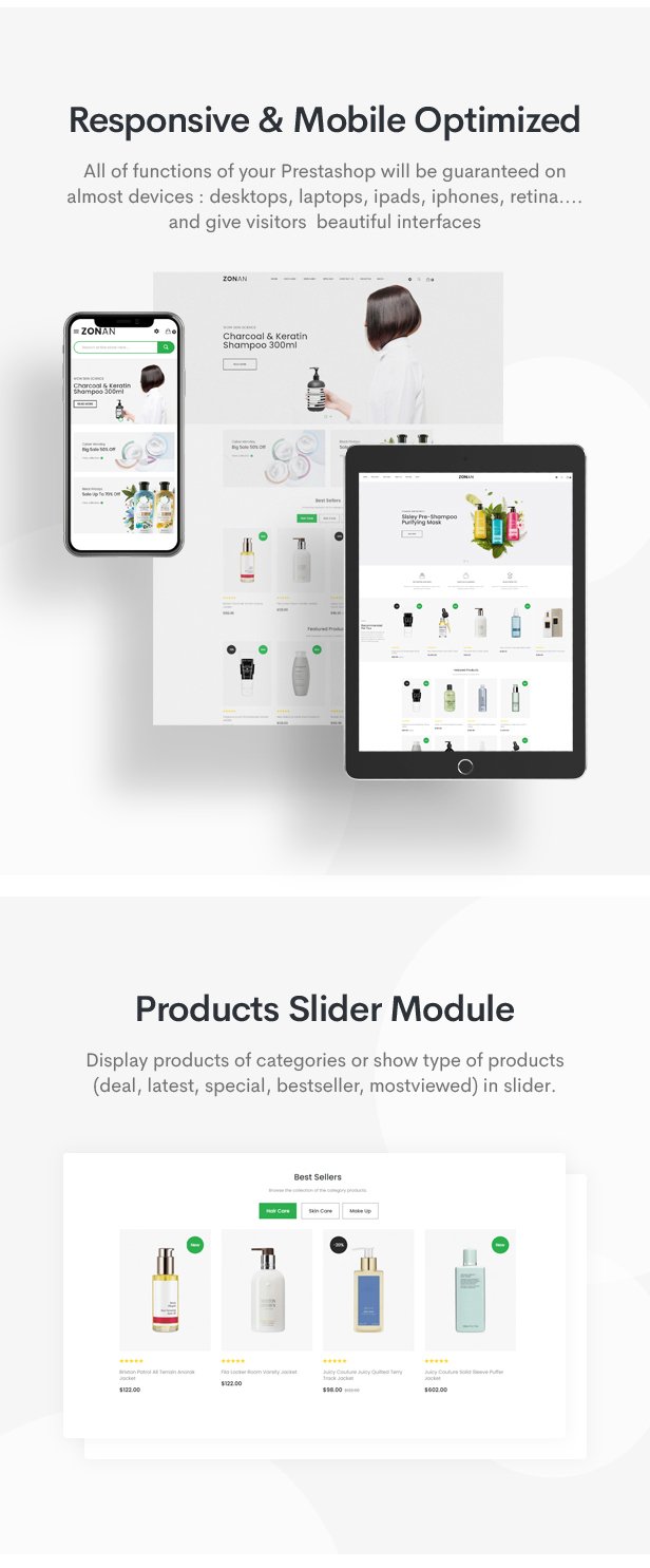 Zonan - Responsive OpenCart Theme (Included Color Swatches)
